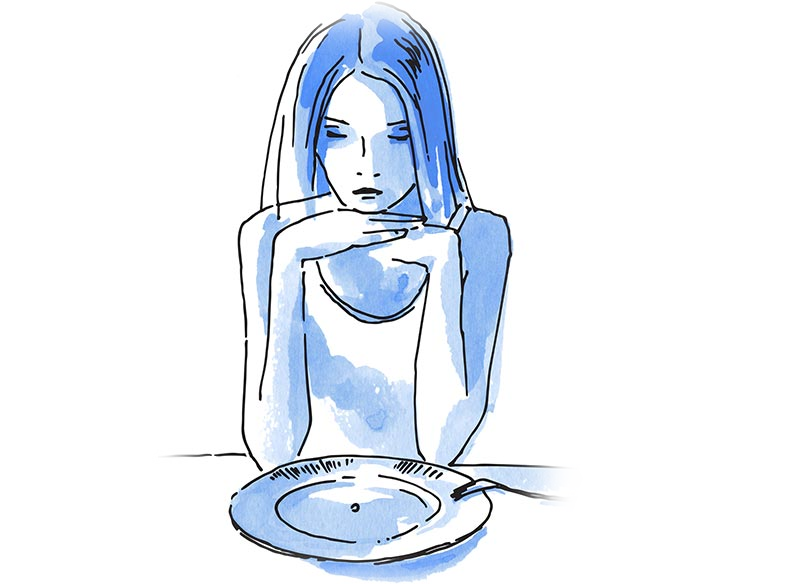Ilustración alimentación consciente